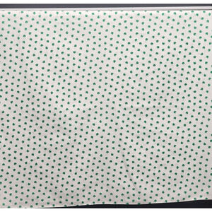 Shamrock Linen Tablecloth White Green Four Leaf Clover 36x44 St Patrick’s Decor